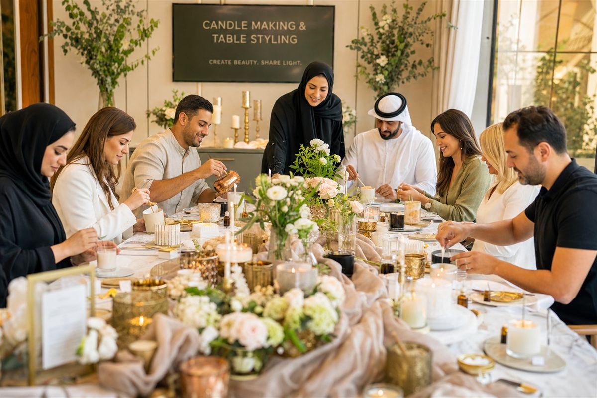 Candle Making &amp; Table Styling